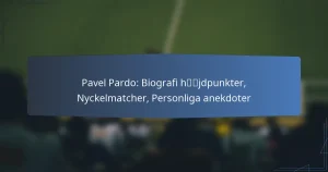 Pavel Pardo: Biografi höjdpunkter, Nyckelmatcher, Personliga anekdoter
